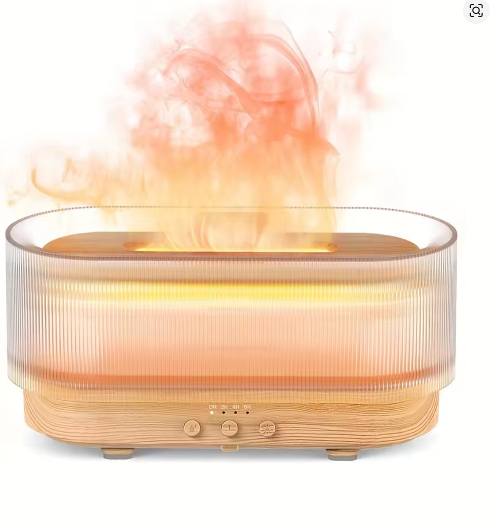 Flame Aromatherapy Humidifier Ultrasonic Technology Essential Oil
