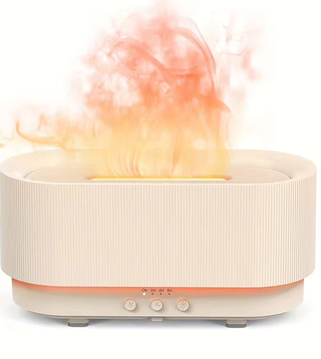 Flame Aromatherapy Humidifier Ultrasonic Technology Essential Oil