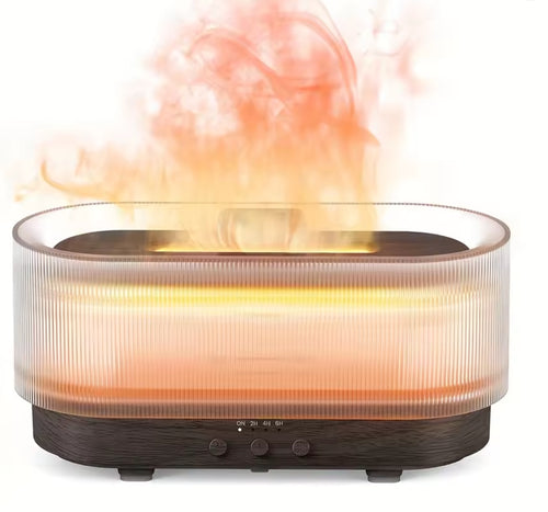 Flame Aromatherapy Humidifier Ultrasonic Technology Essential Oil