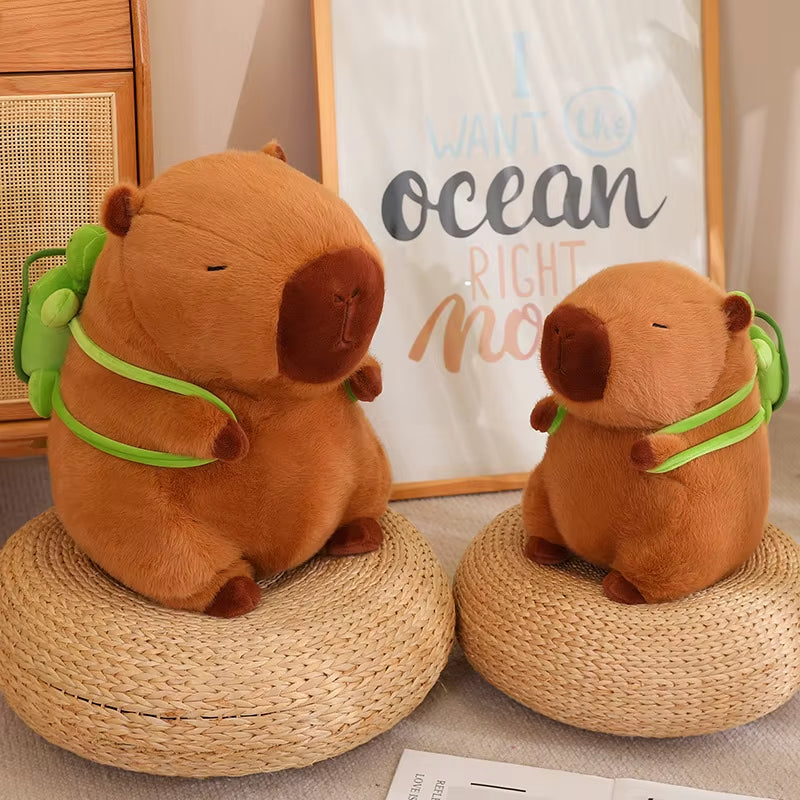 23Cm Fluffy Capybara Plush Doll Kawaii Capybara Stuffed Toy Simulation Stuffed Animals Kids Juguetes Birthday Gift Home Decor
